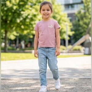 Puma Kids Girl Mauve Spandex Short Sleeve Tee - Poised Pink